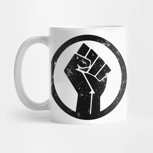 BLACK POWER RAISED FIST by osaya